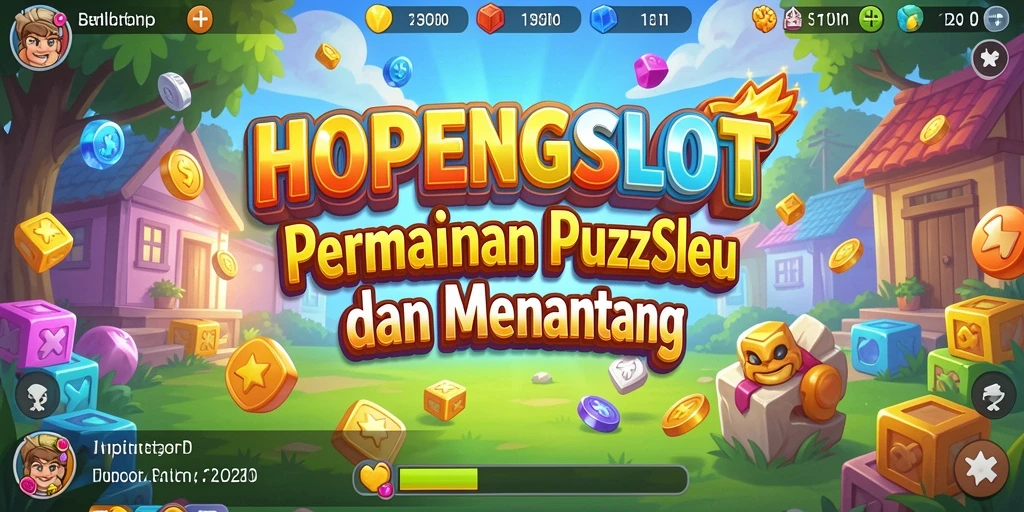 Tampilan gameplay seru HOPENGSLOT dalam bentuk puzzle.