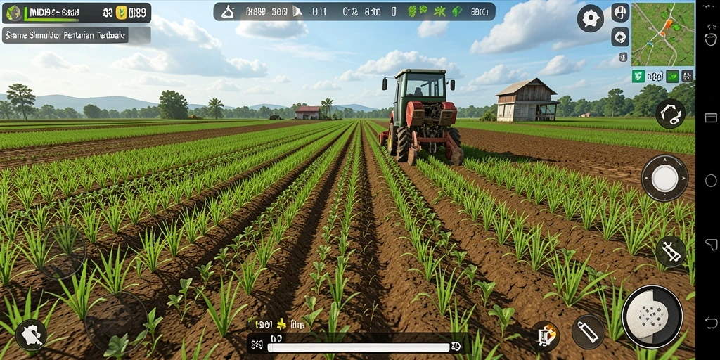 Tangkapan layar gameplay IND89 menampilkan proses bertani yang intens dan menyenangkan.