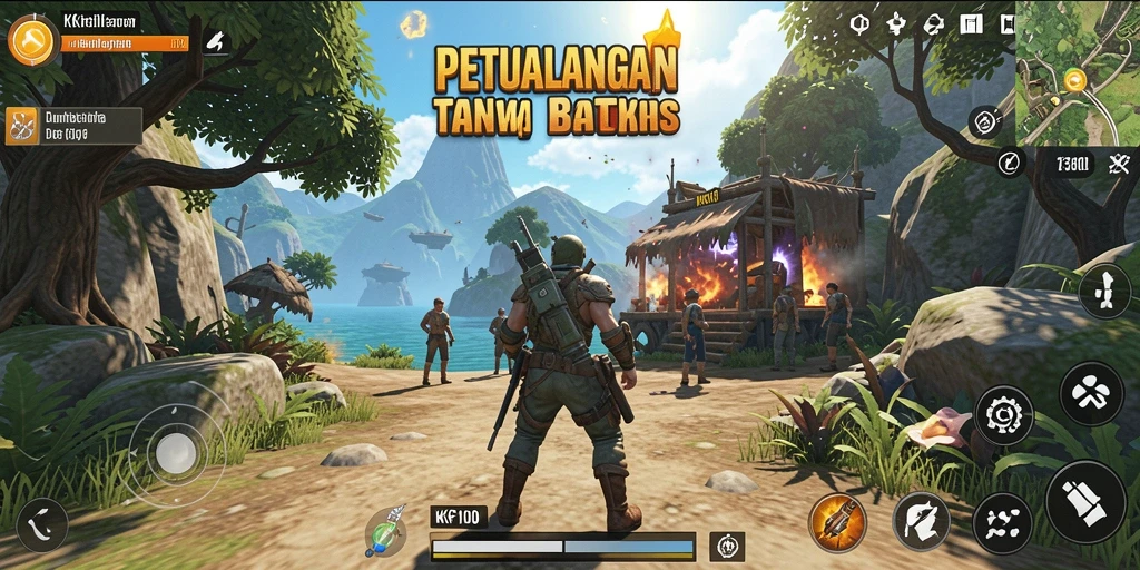 Tampilan gameplay KPK100 yang memukau di dunia terbuka.