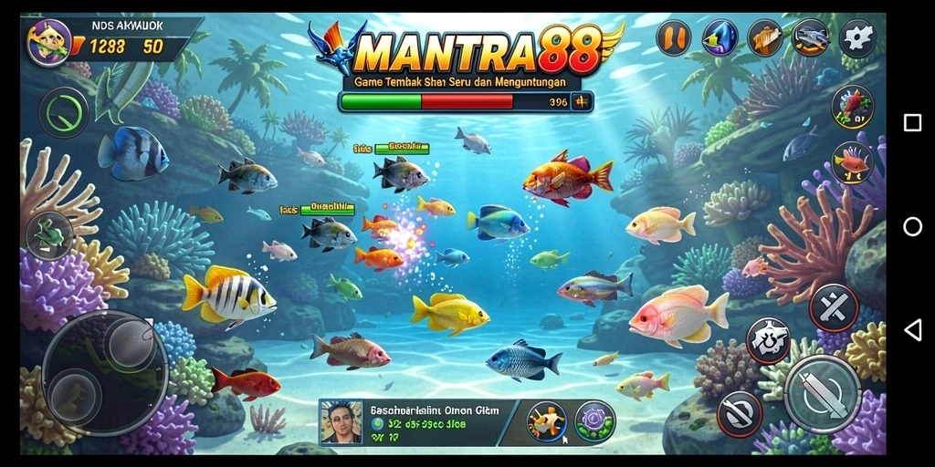 Gameplay seru Tembak Ikan di MANTRA88.