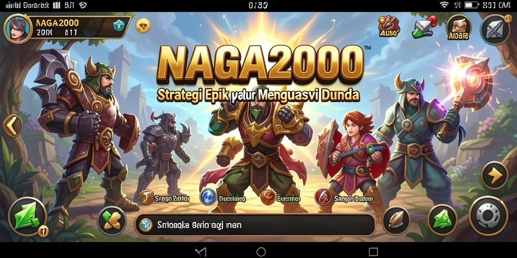 Tangkapan layar menampilkan pertempuran strategis yang intens di NAGA2000.