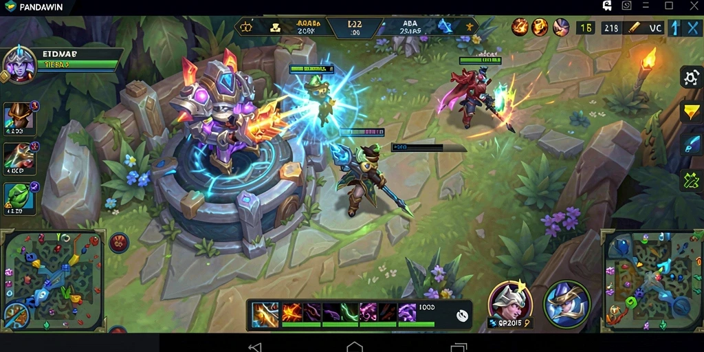 Tampilan menarik dari gameplay seru PANDAWIN.