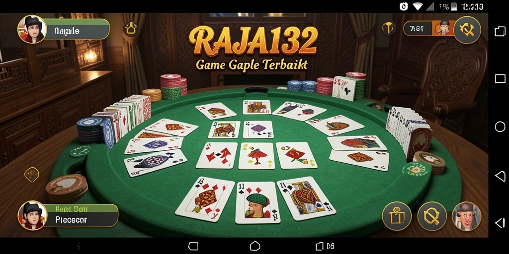 Screenshot gameplay RAJA132 saat pemain menikmati Gaple.