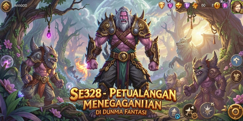 Tangkapan layar SE328 menampilkan aksi seru dalam petualangan RPG.