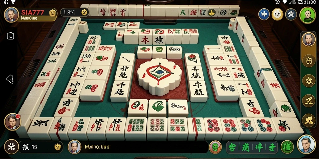 Tampilan gameplay SIA777 yang menampilkan keseruan Mahjong.